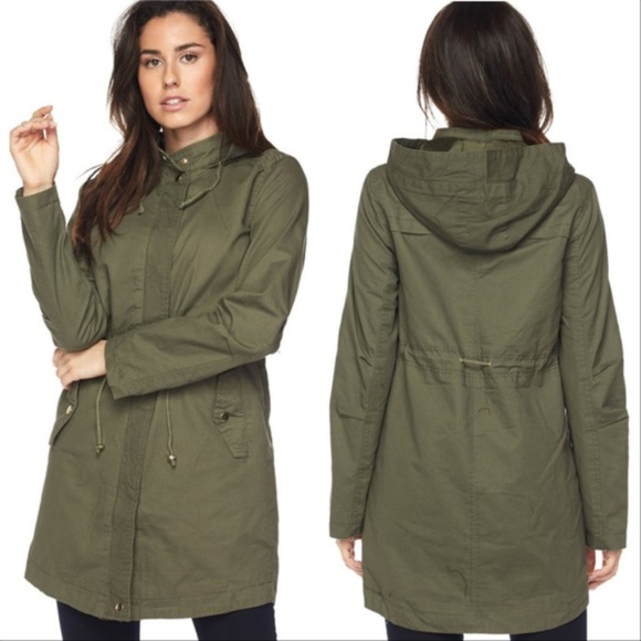 Jackets & Blazers - Solid Oversize Hooded Anorak Jacket